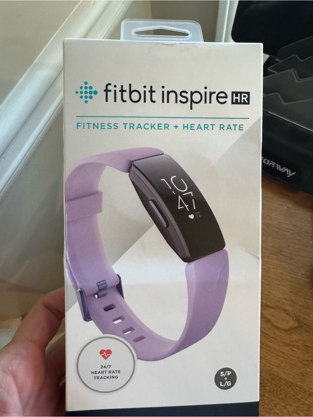 Fitbit Inspire HR Lavender and Black Fitness Tracker